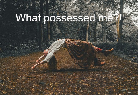 What possessed me?!