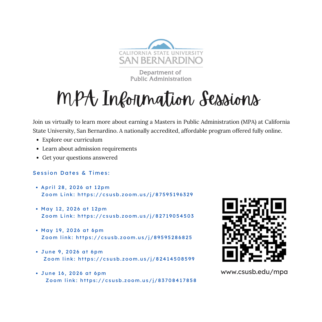 MPA Info Session | CSUSB