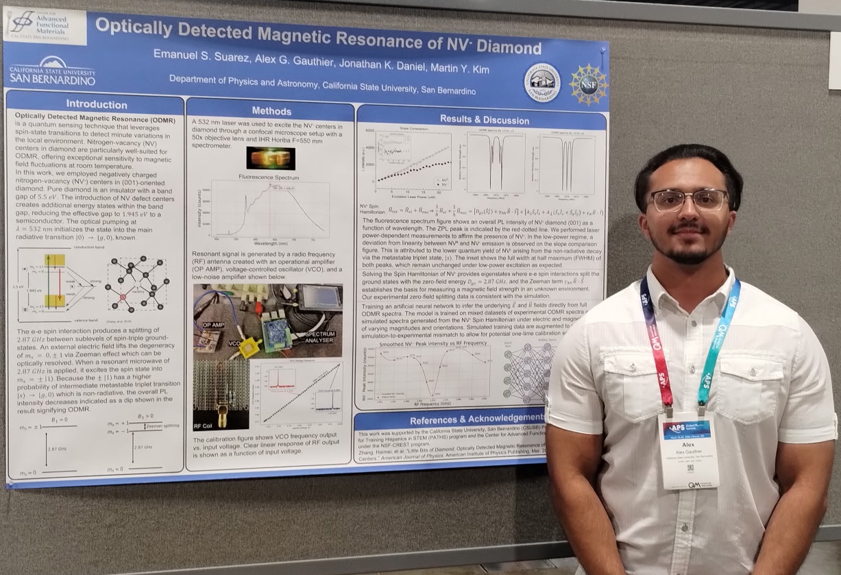 Alex presenting his research