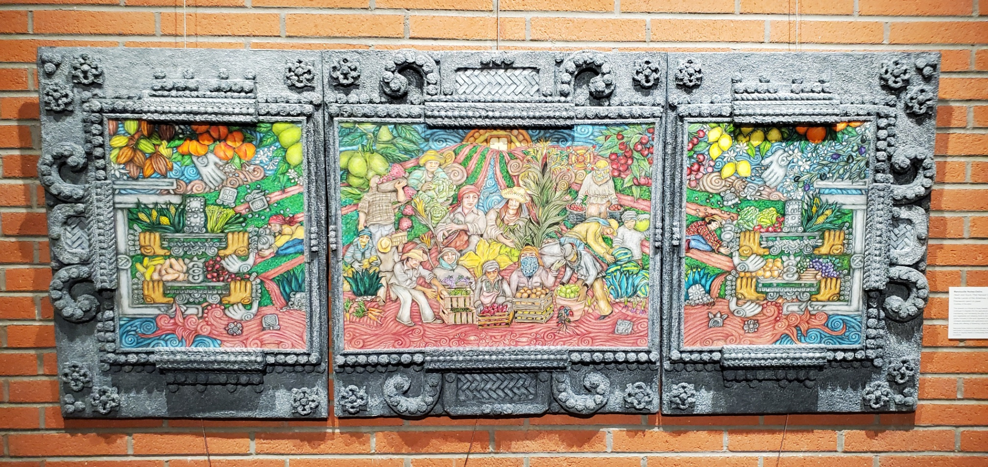 art on a brick wall