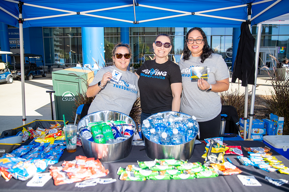 CSUSB staff at Giving Tuesday