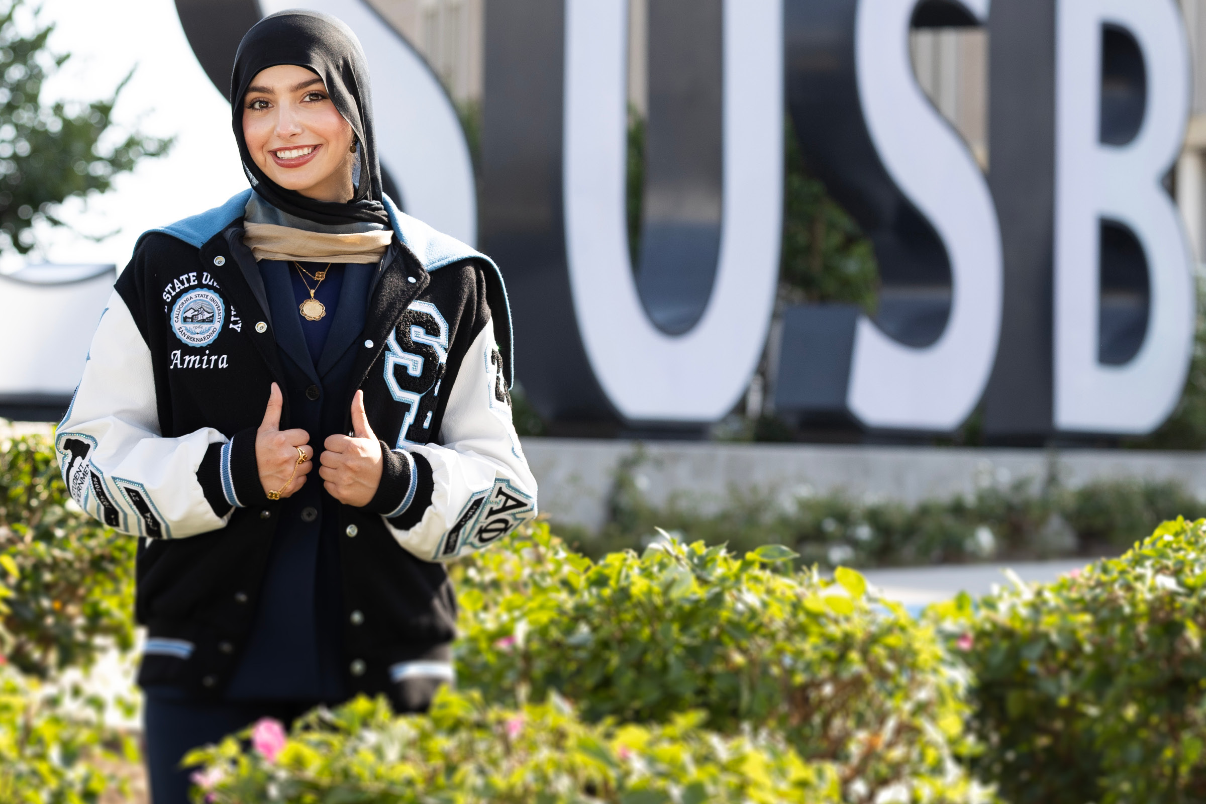 ASI president, Amira Shalabi