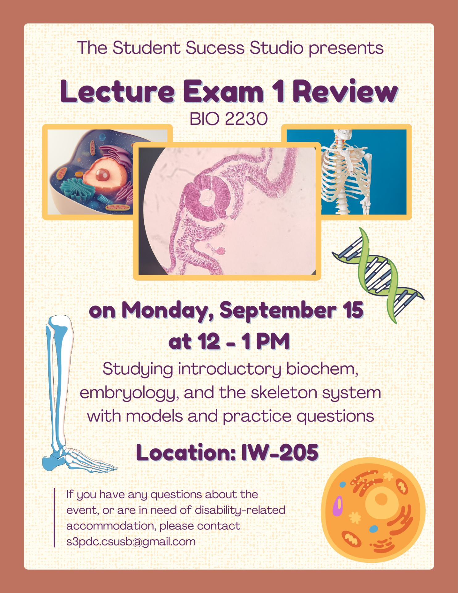 Bio 2230 Lecture Exam 