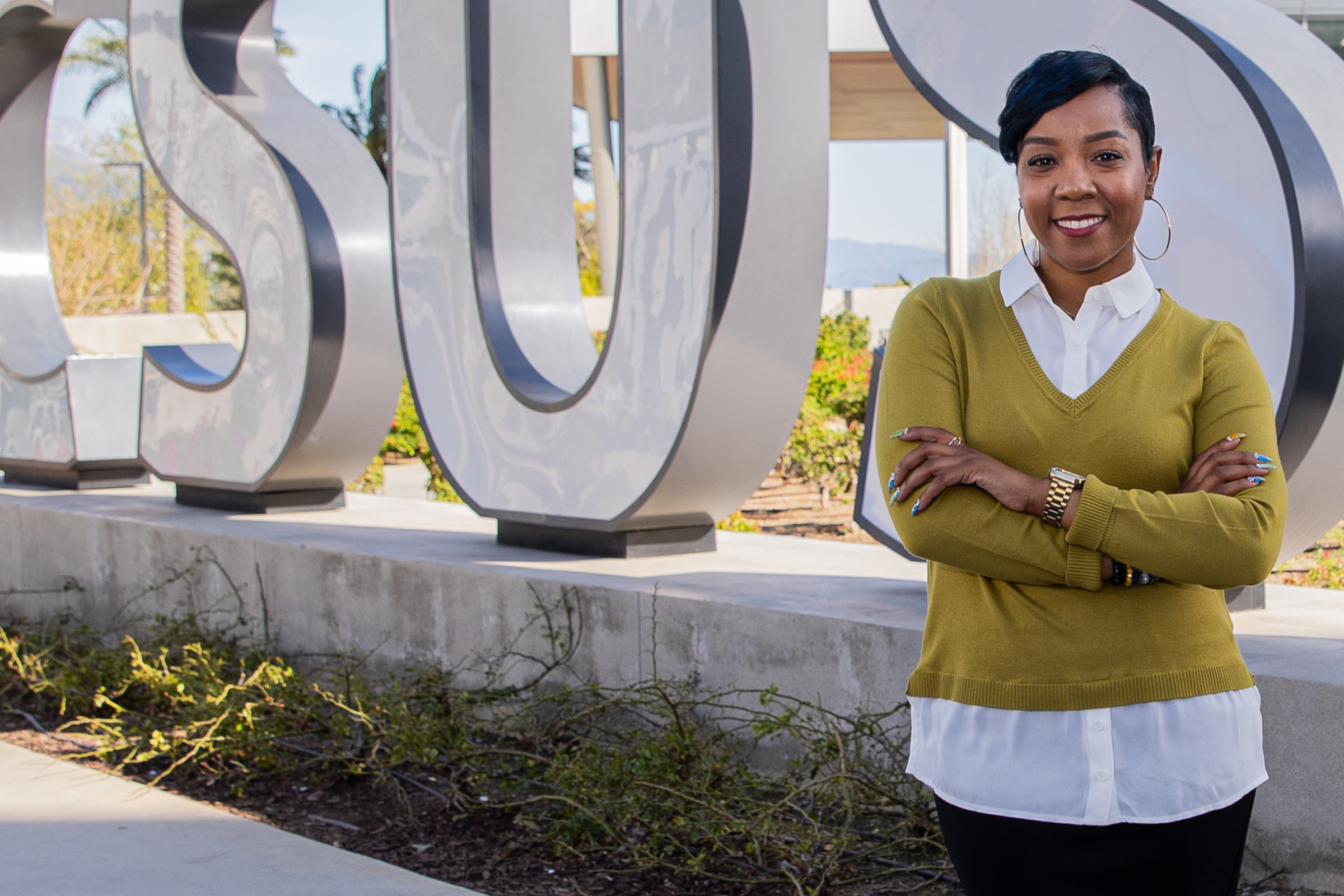 CSUSB alumna Cherica Bell is helping to build a campus culture where every member of the Pack feels welcomed, supported and empowered to thrive.