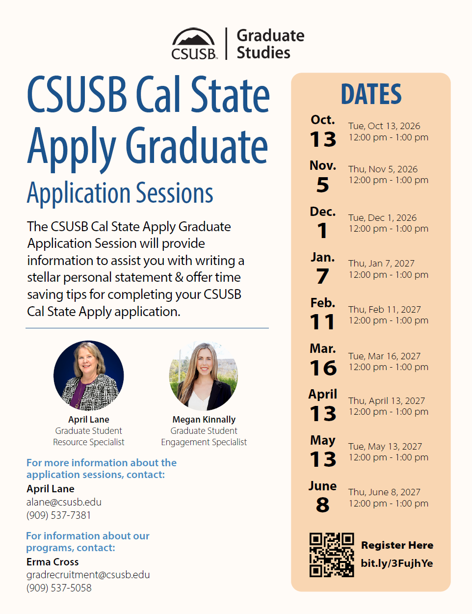 Cal State Apply Graduate Apply Information Sessions