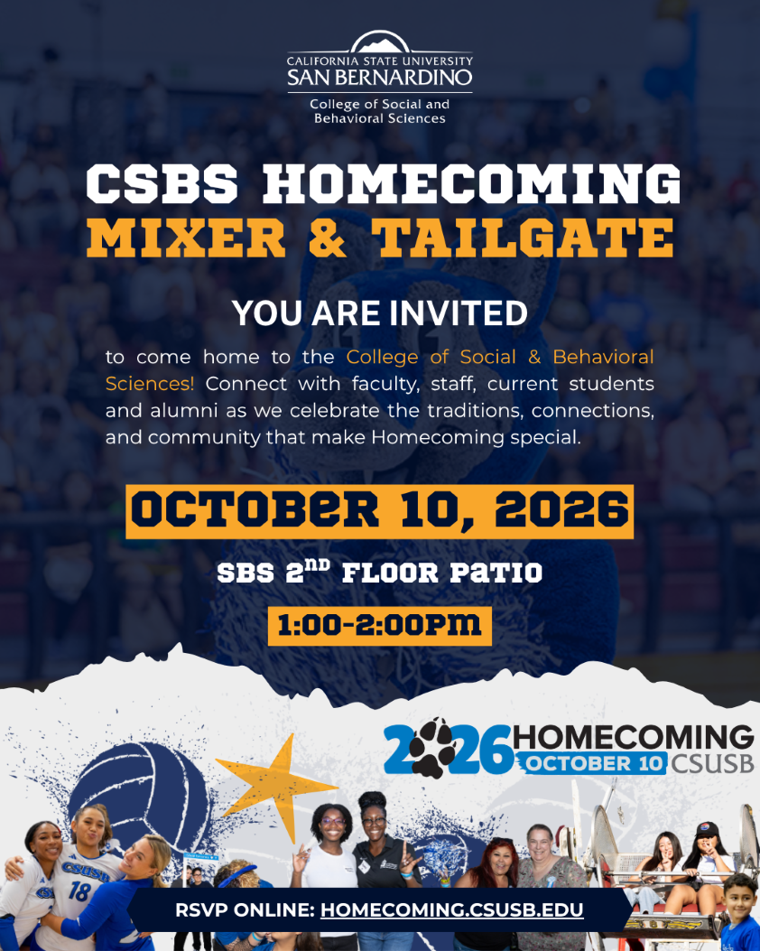 2026 CSBS Homecoming Mixer & Tailgate Flyer