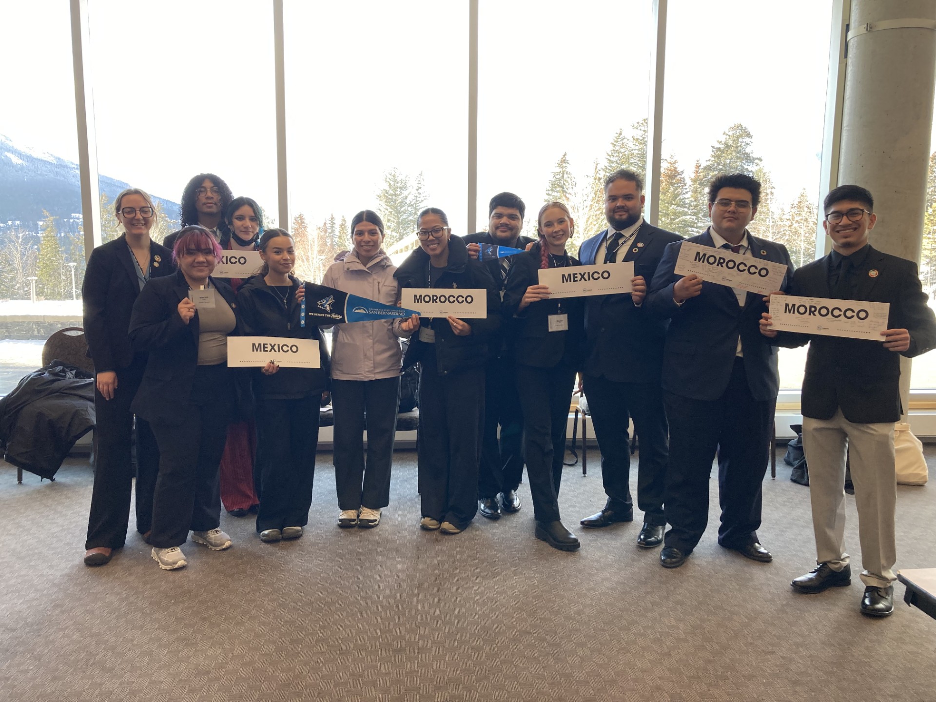 Picture of CSUSB Model UN Team at the 2025 NMUN-Canada Conference