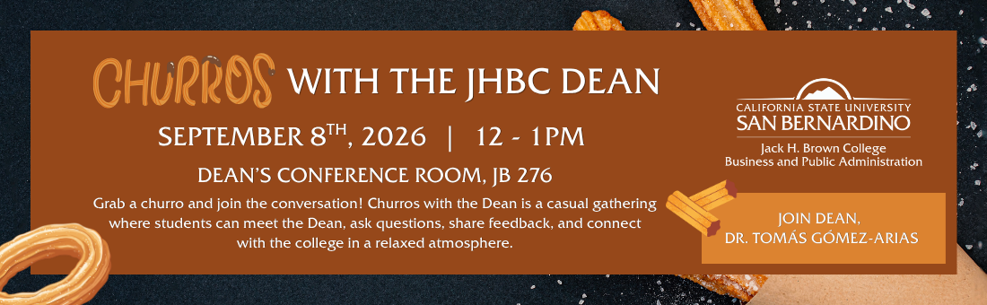 Churros with the JHBC Dean