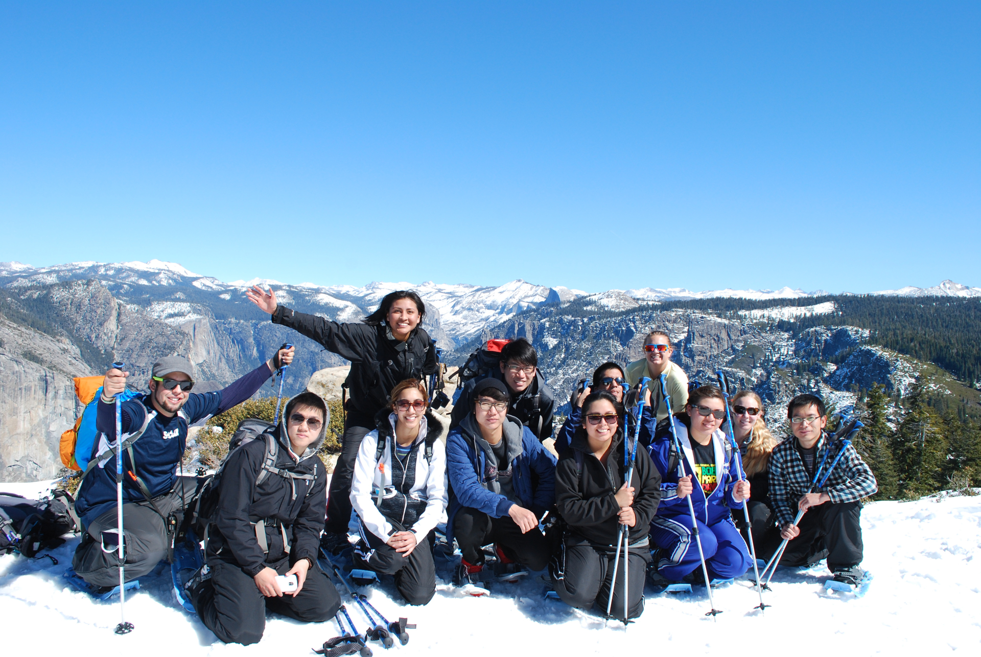 group photo at Dewey point