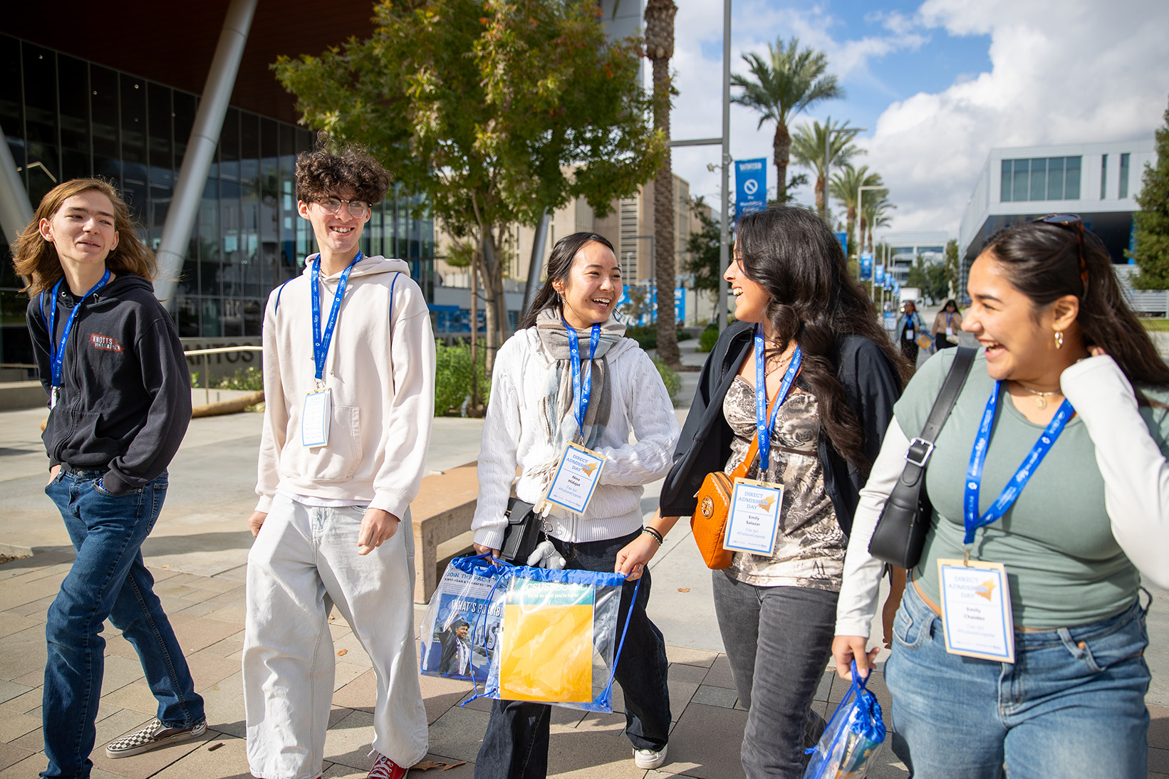 Students walking during Direct Admission