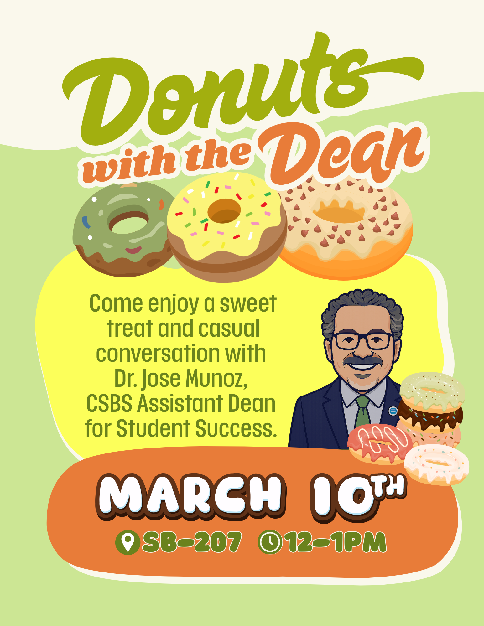 Donuts with the CSBS Assistant Dean Flyer