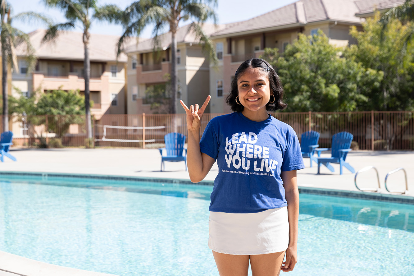 Student in Coyote Village