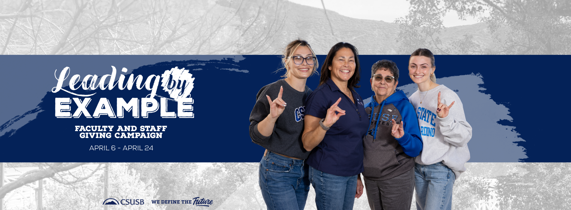 Leading by Example Faculty and Staff Giving Campaign Flyer