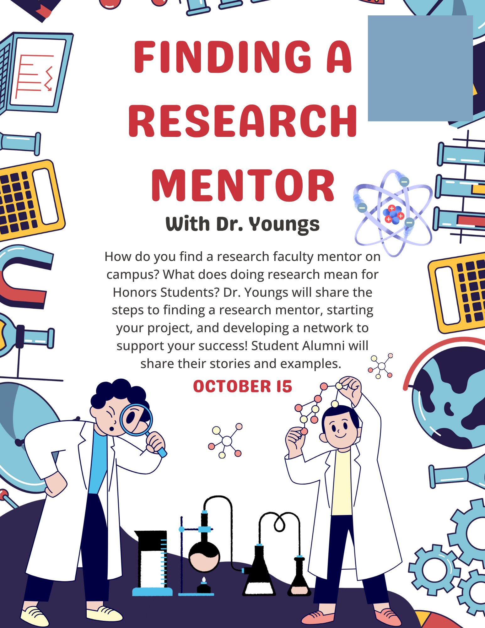 flyer for Finding a Research Mentor
