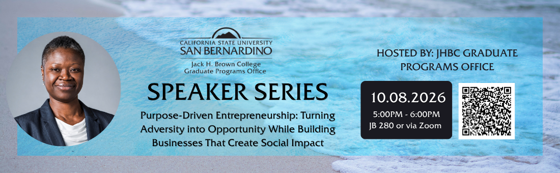 Speaker Series: Purpose-Driven Entrepreneurship