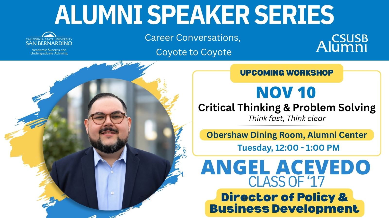 Alumni Speaker Series Angel