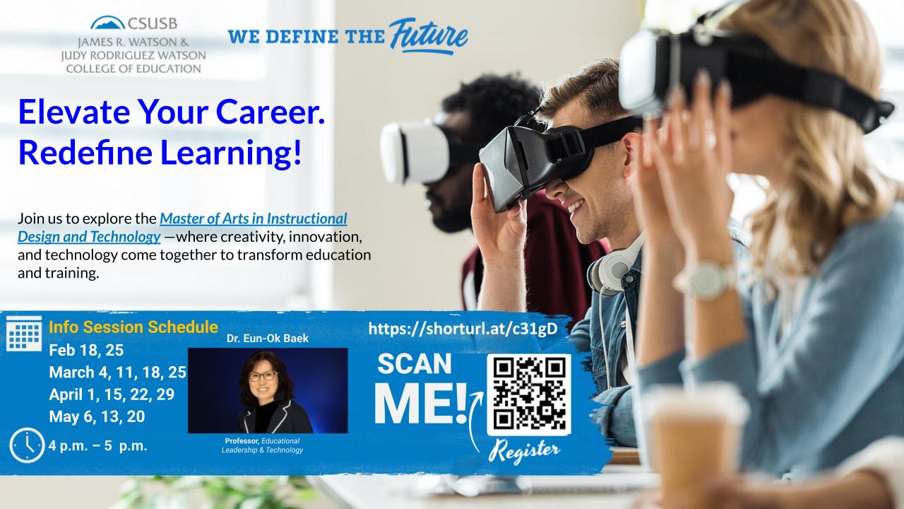 IDT Program Info Session Flyer