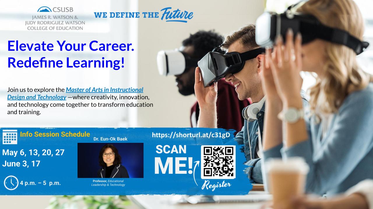 IDT Program Info Session Flyer