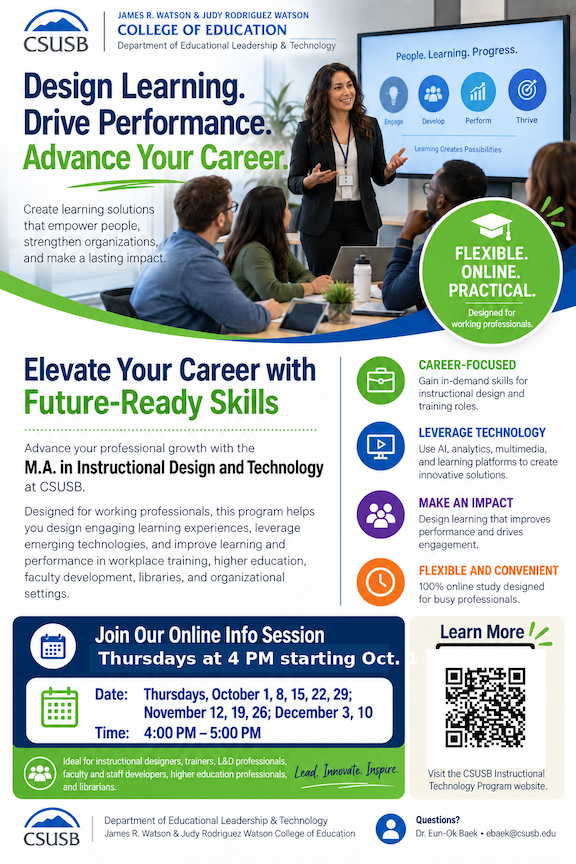 IDT Program Info Session Flyer