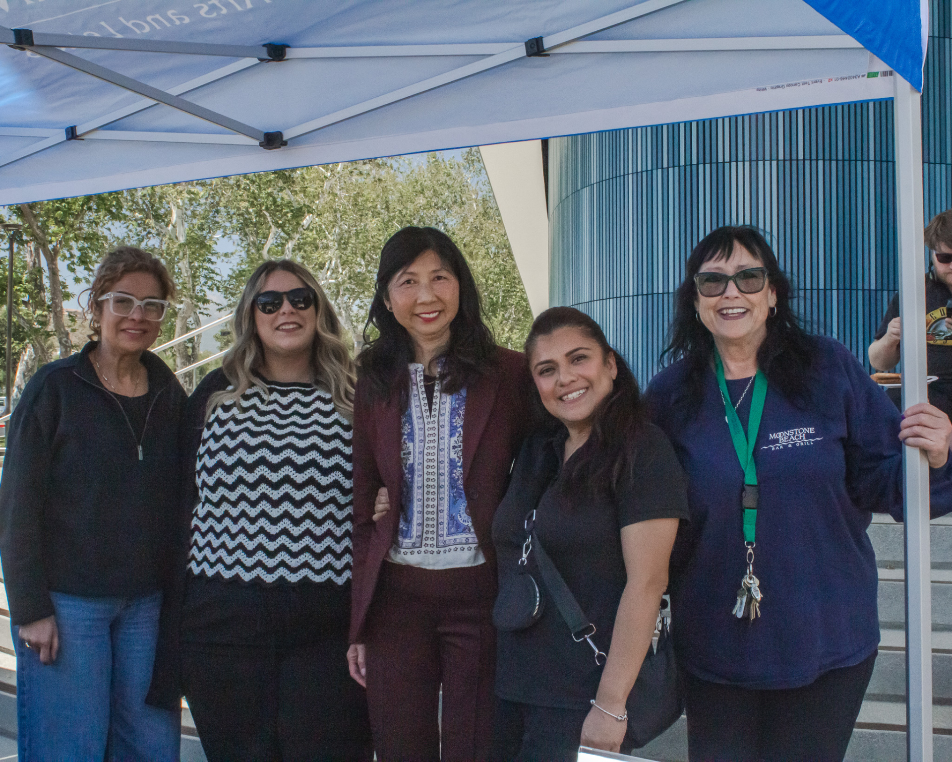 Dean (Center) & Her Staff       