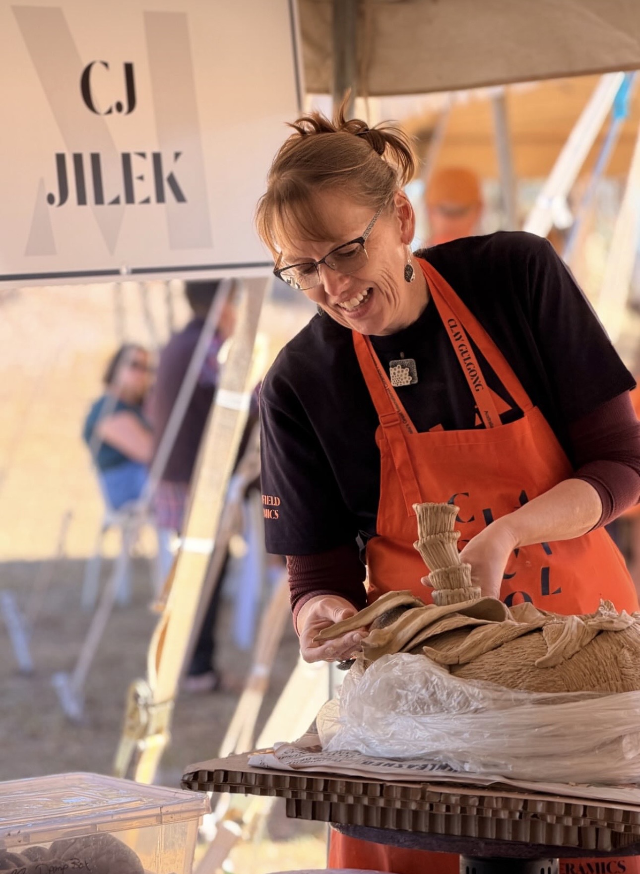 C.J. Jilek was invited as a master artist for the international ceramics festival