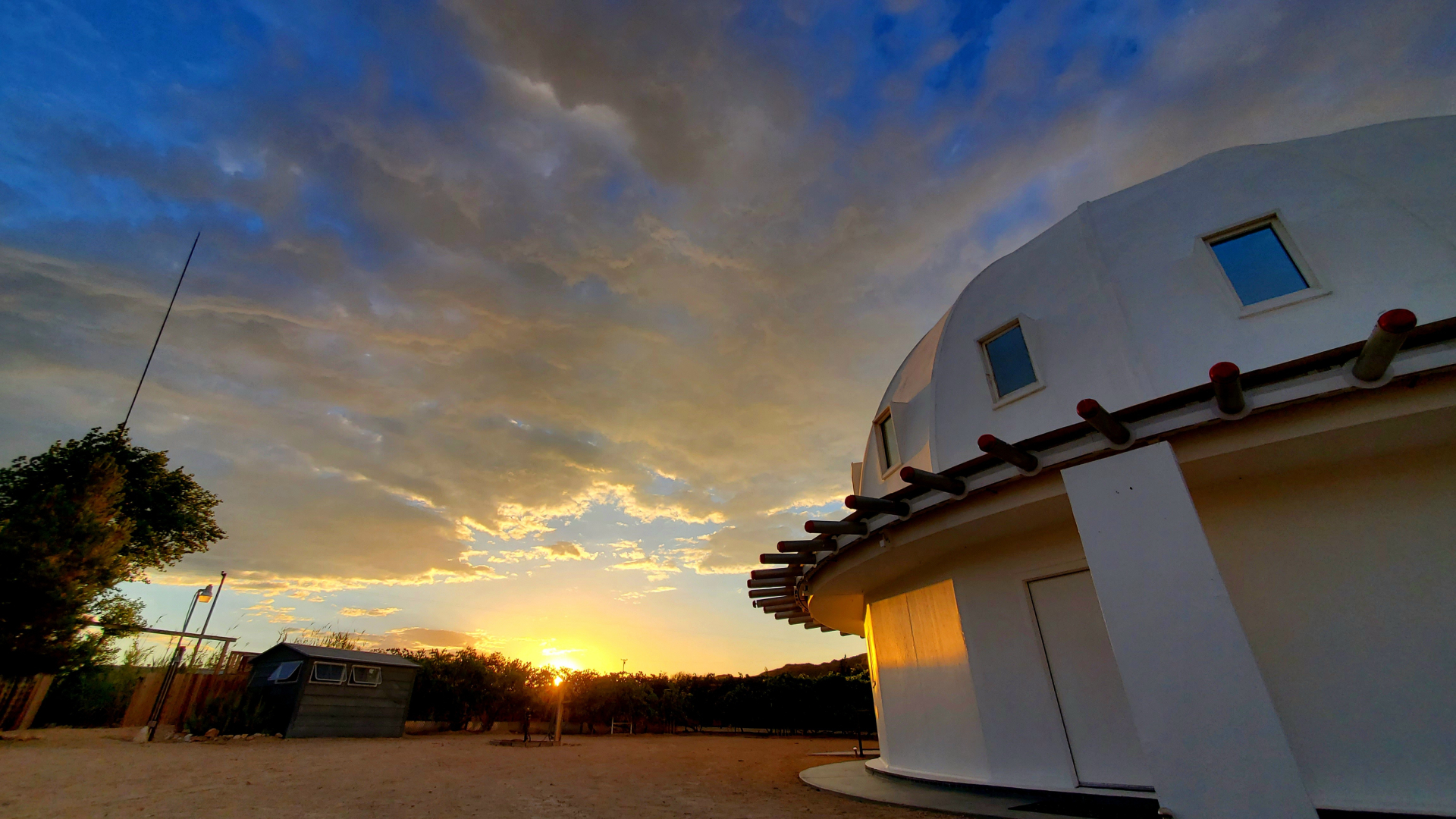 Intergratron with sunset