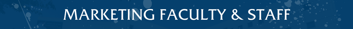 Marketing Faculty & Staff