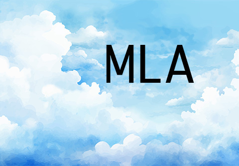 MLA.  A beautiful cloud-filled sky.