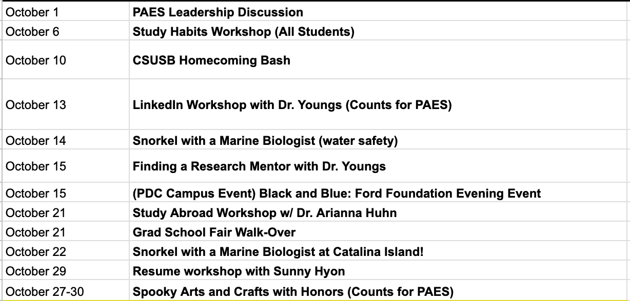 List of October events