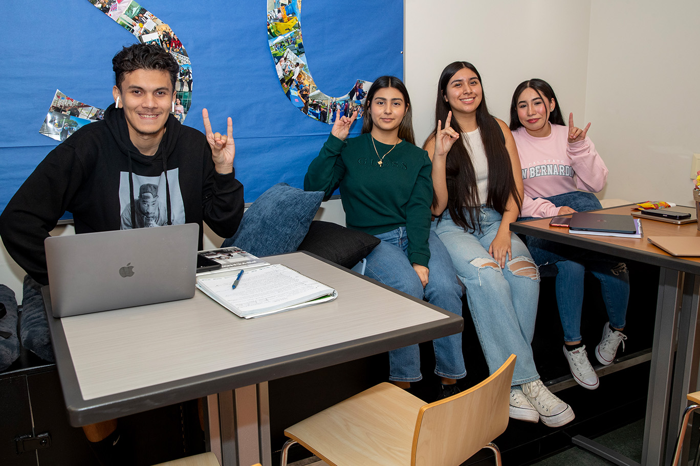 Students in class