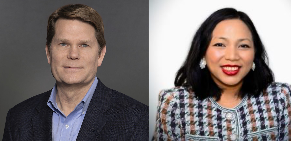 Mike German and Gisela Perez Kusakawa