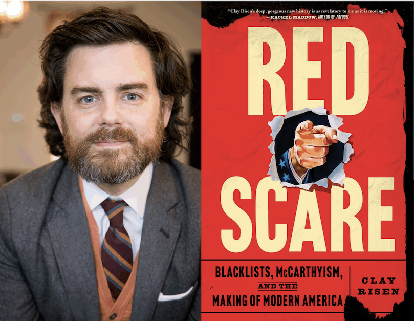 Clay Risen and Book Cover of Red Scare