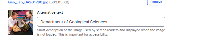 Adding Alternative Text