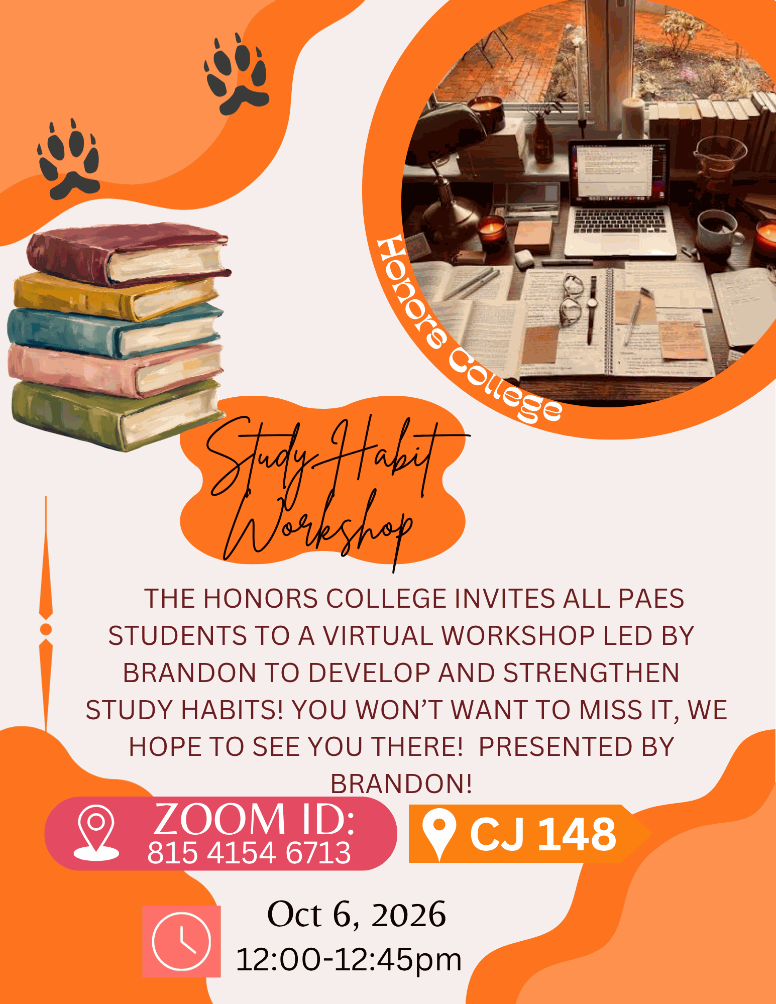 Flyer for Study Habits