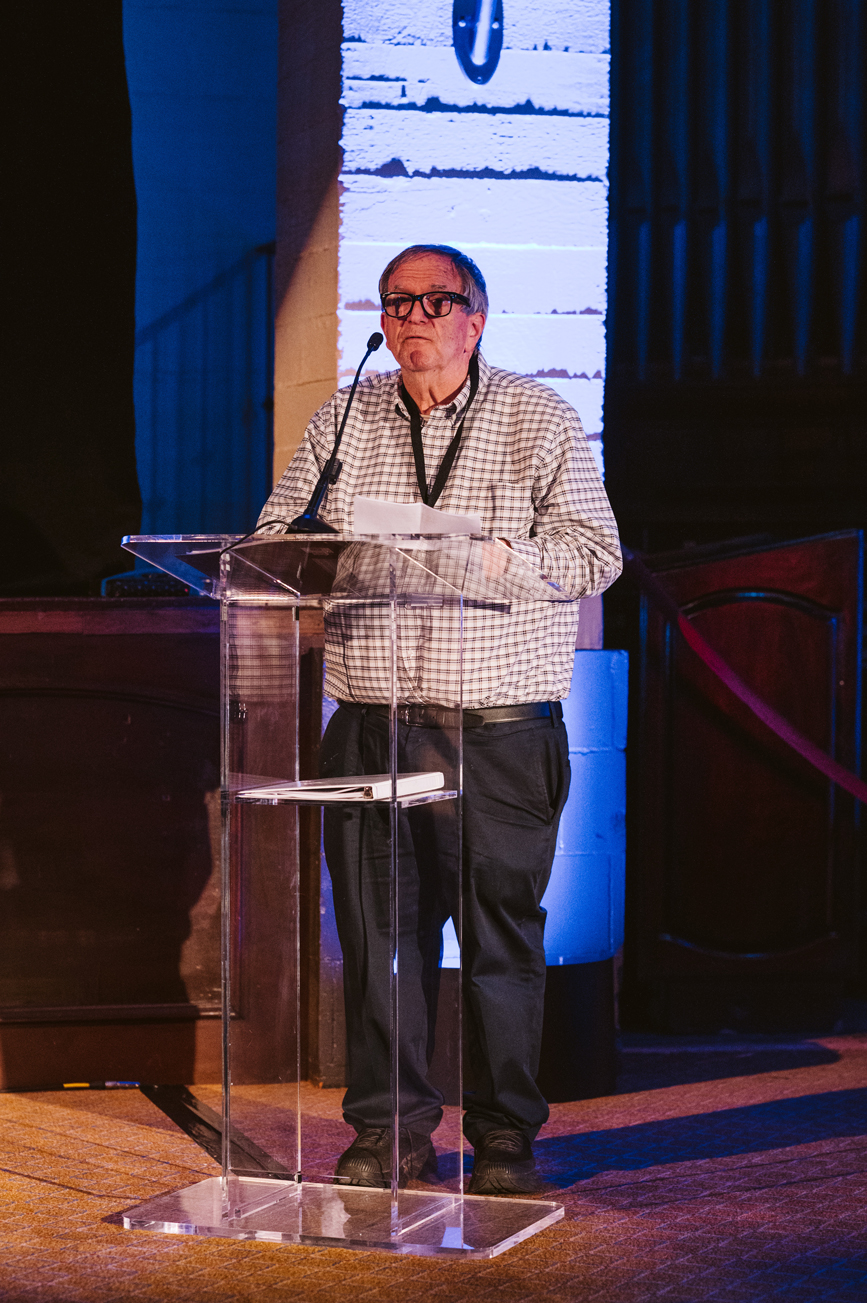 Philanthropist Randall W. Lewis highlighted the critical role universities play in shaping future innovators and strengthening regional economies.