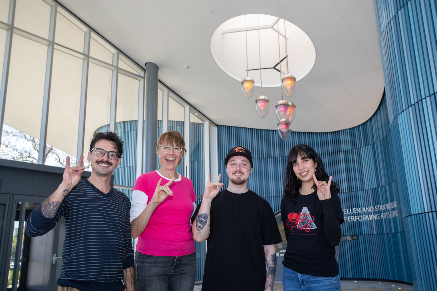 Katherine Gray and her three students