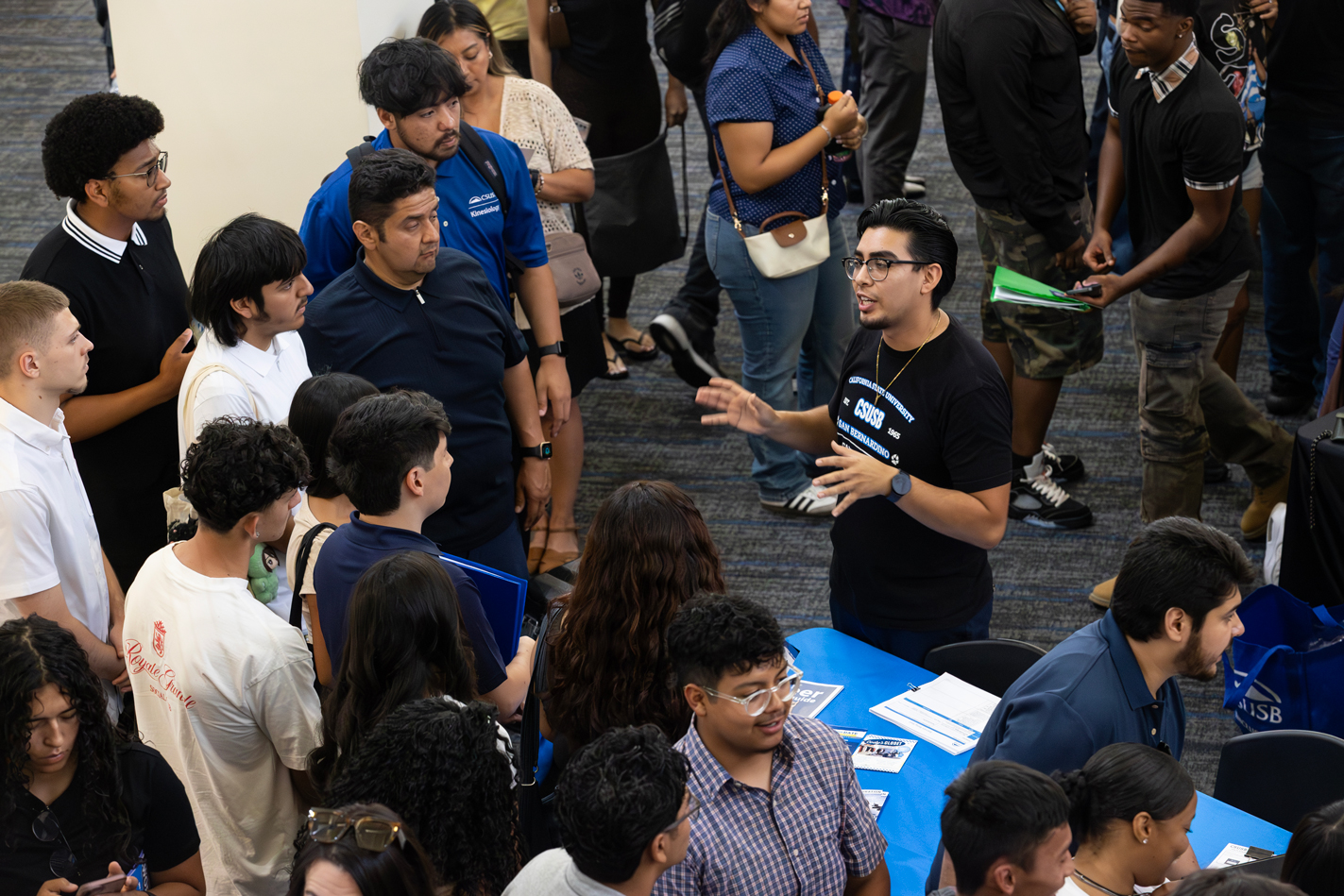 Many students attended the Hire a Coyote student hiring event.