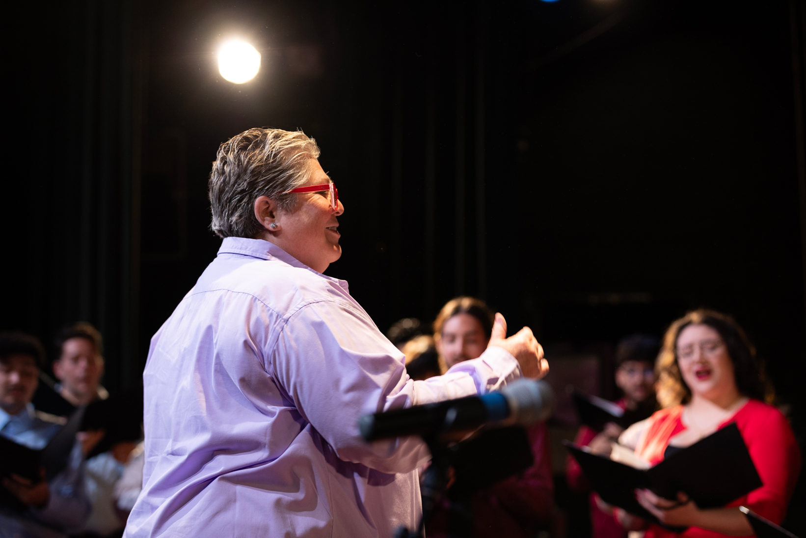 Lesley Leighton is a professor and the director of conducting and choral activities at CSUSB.