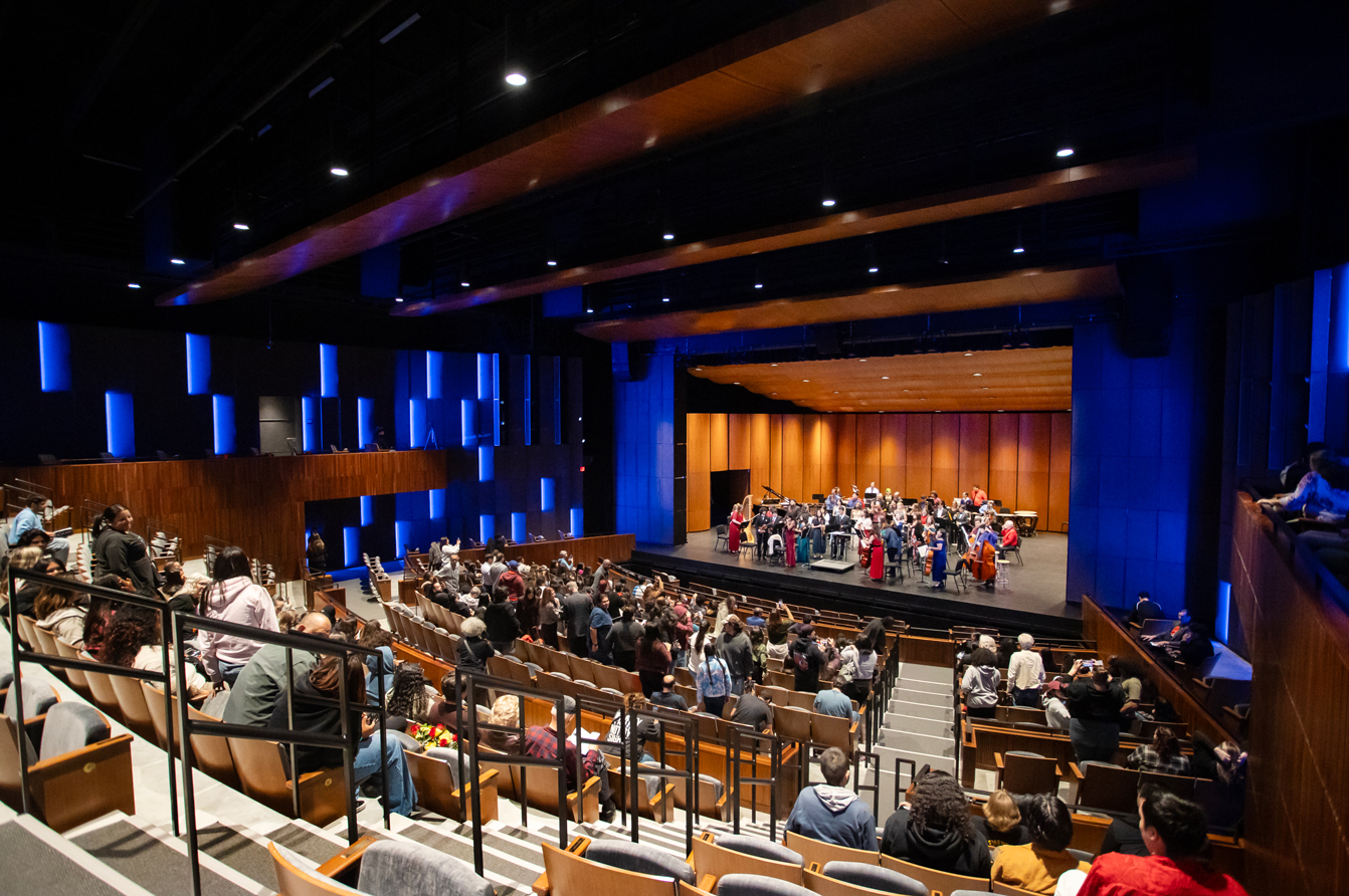 Lewis described the new Performing Arts Center as a milestone many years in the making.