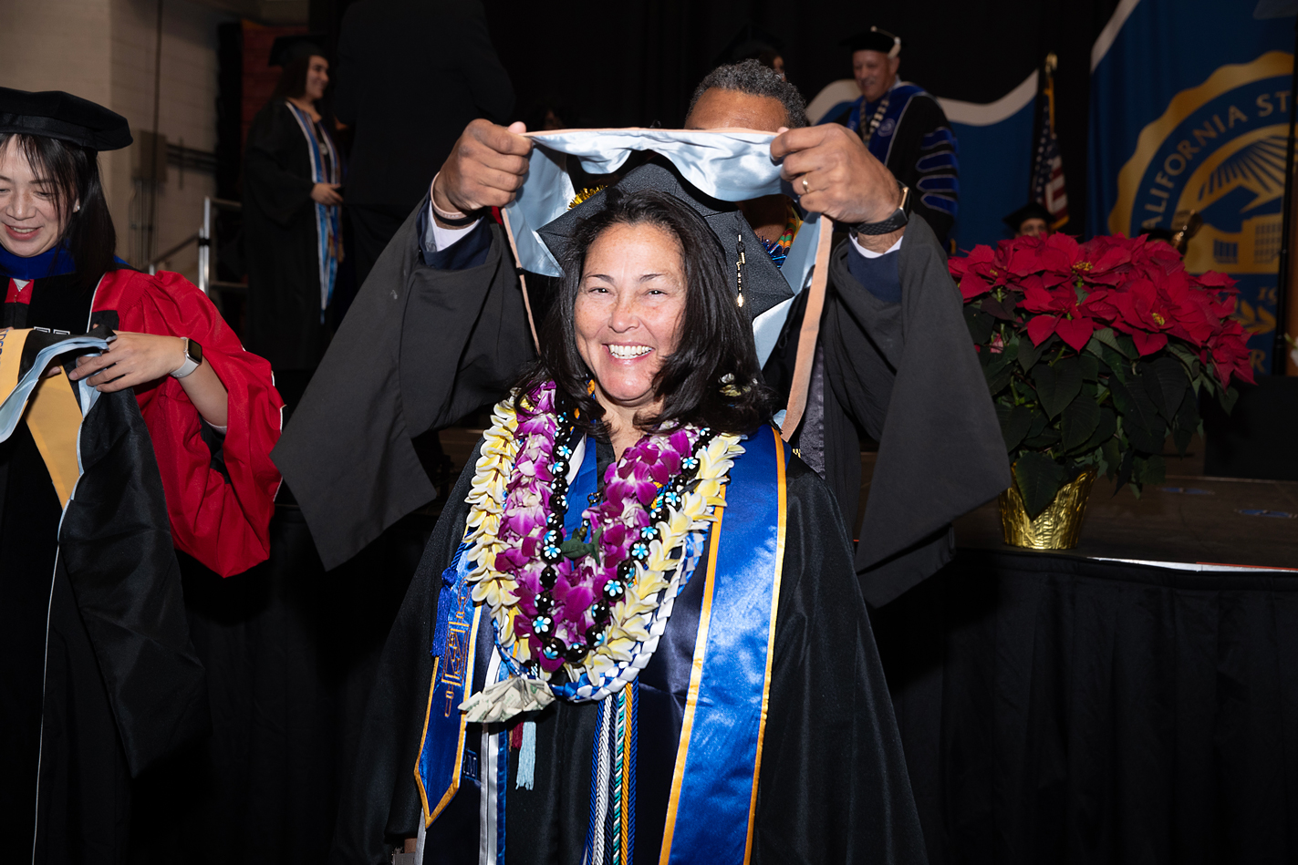 Rochelle Reynoldson earned her second CSUSB degree – an MBA – in 2024.
