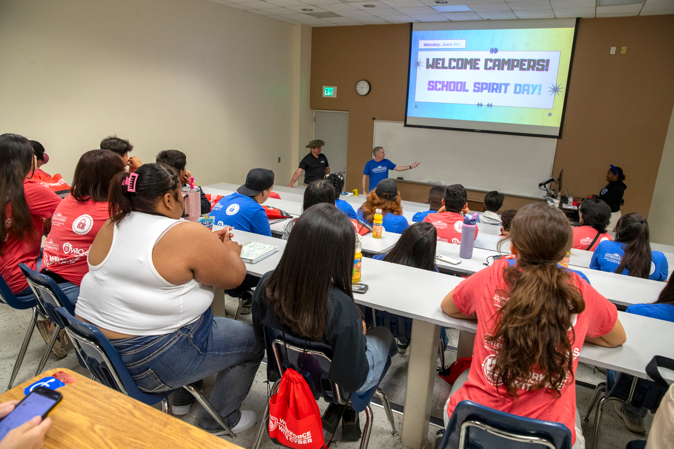 Students in a classroom