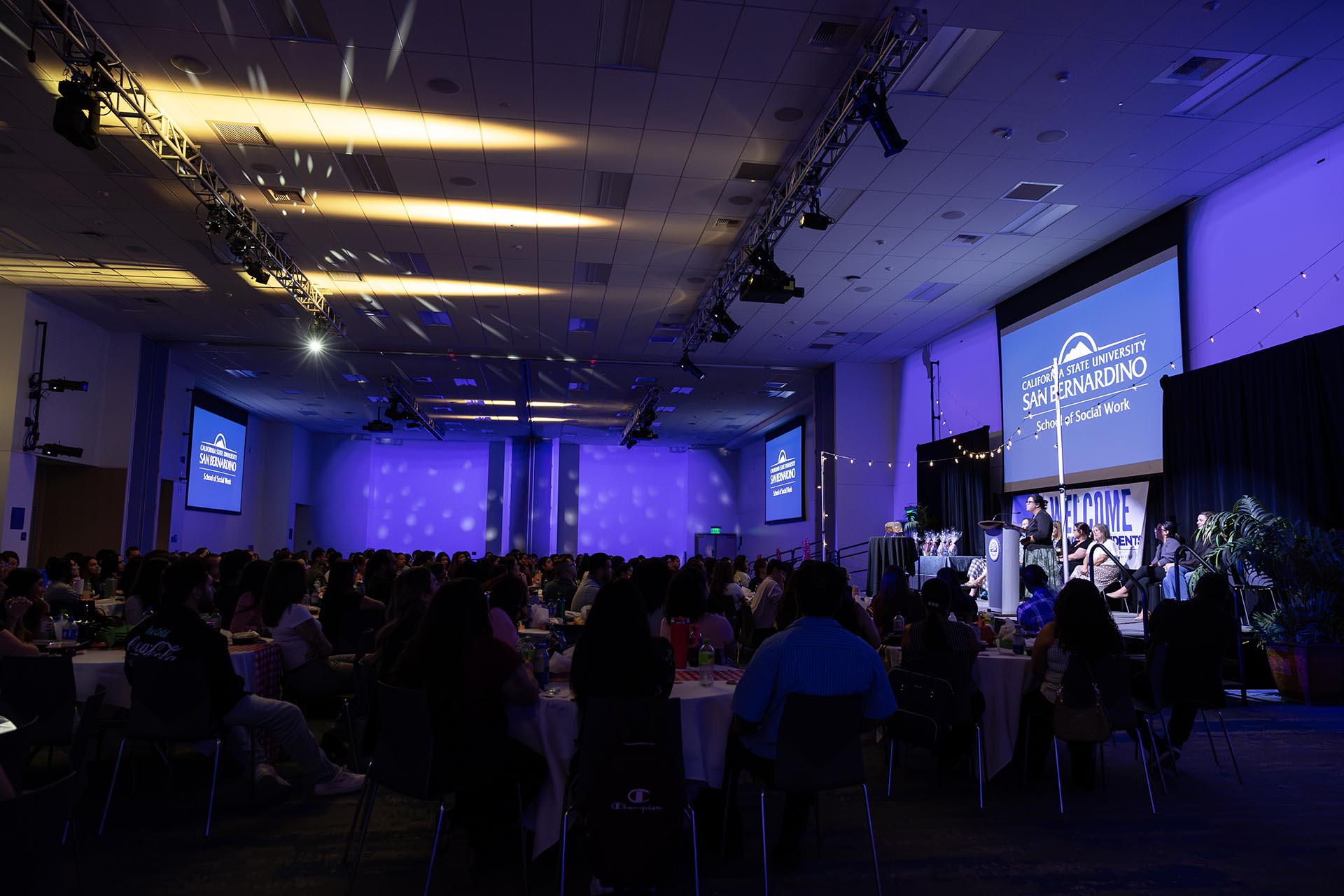 The SMSU North Conference Center was the site of the School of Social Work's New Student Orientation Dinner.