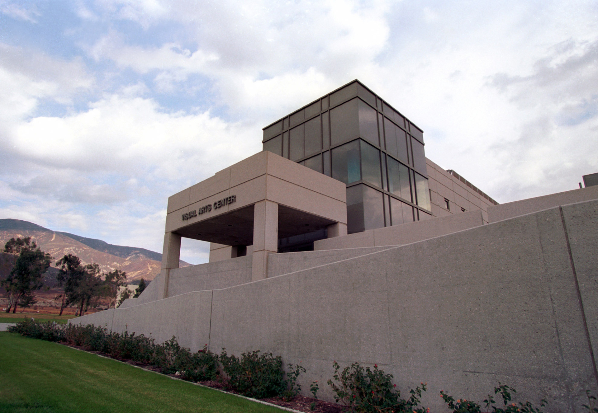 The west entrance of the Visual Arts Center, which opened in 1996.