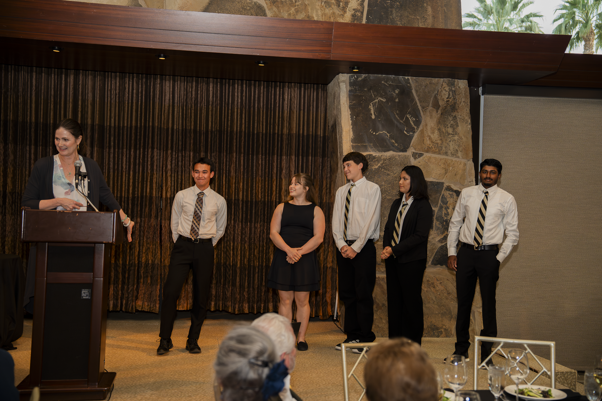Academic WorldQuest student winner honored at World orld Affairs Council of the Desert dinner