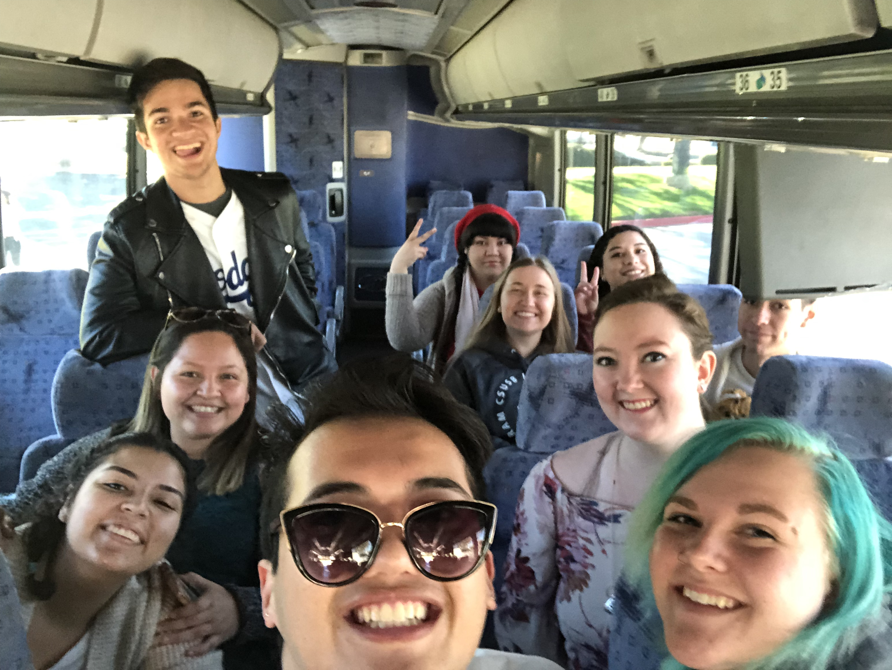 Honors Club members on a field excursion