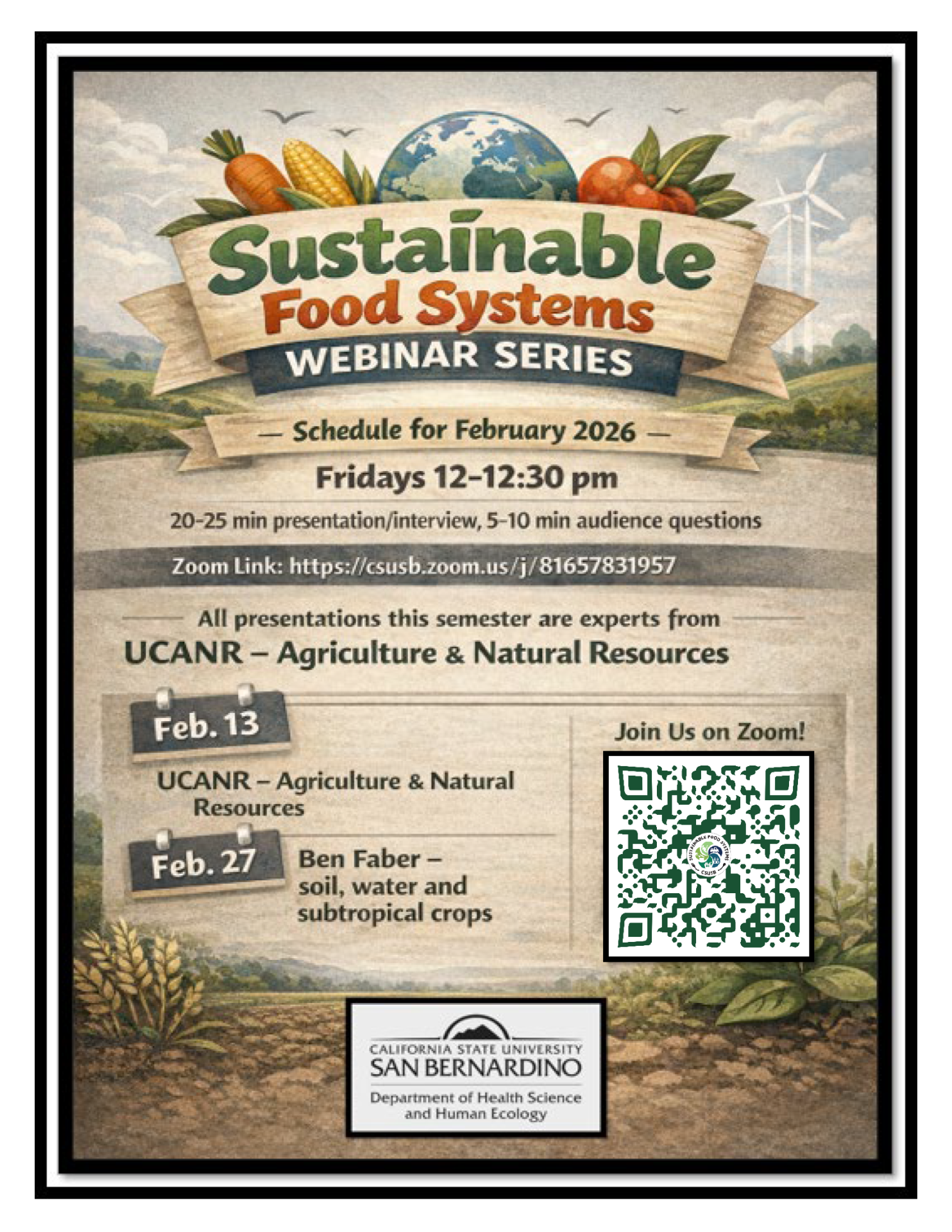 Flyer of Sustainable food Systems Minor