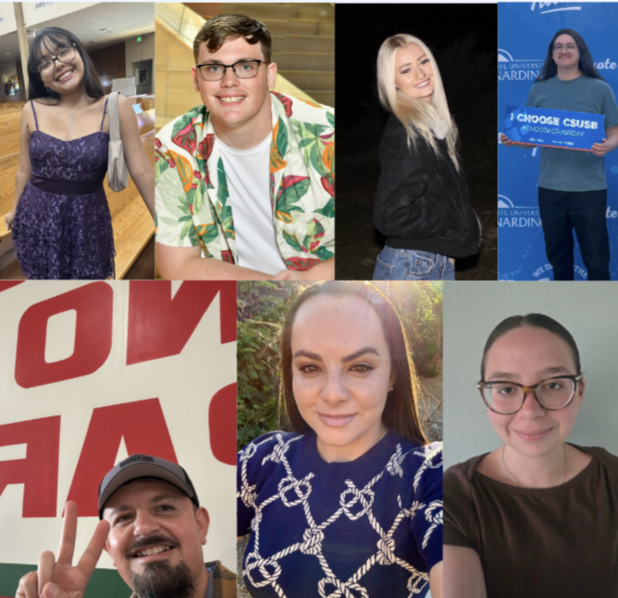 Clockwise from upper left are some of this year's award winners: Alexandra Reyes, Cody Dean, Trinity Willemse, Andrew Hernandez, Farah Hobbs, Sami Guichard, Jose Esparza.