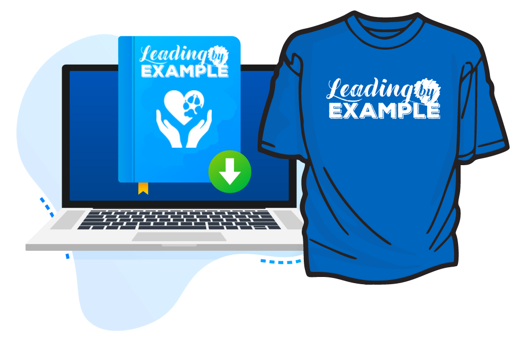 Leading by Example Shirt and Computer Graphic
