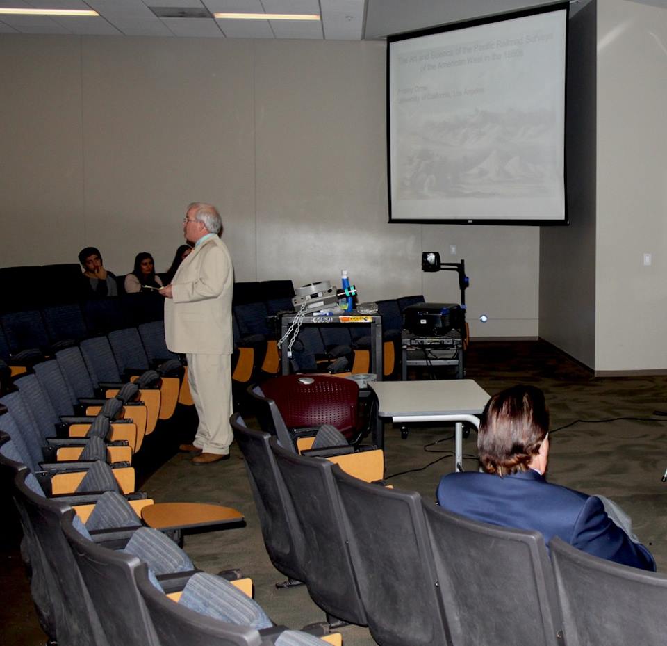 Guy lecturing in a different lecture hall