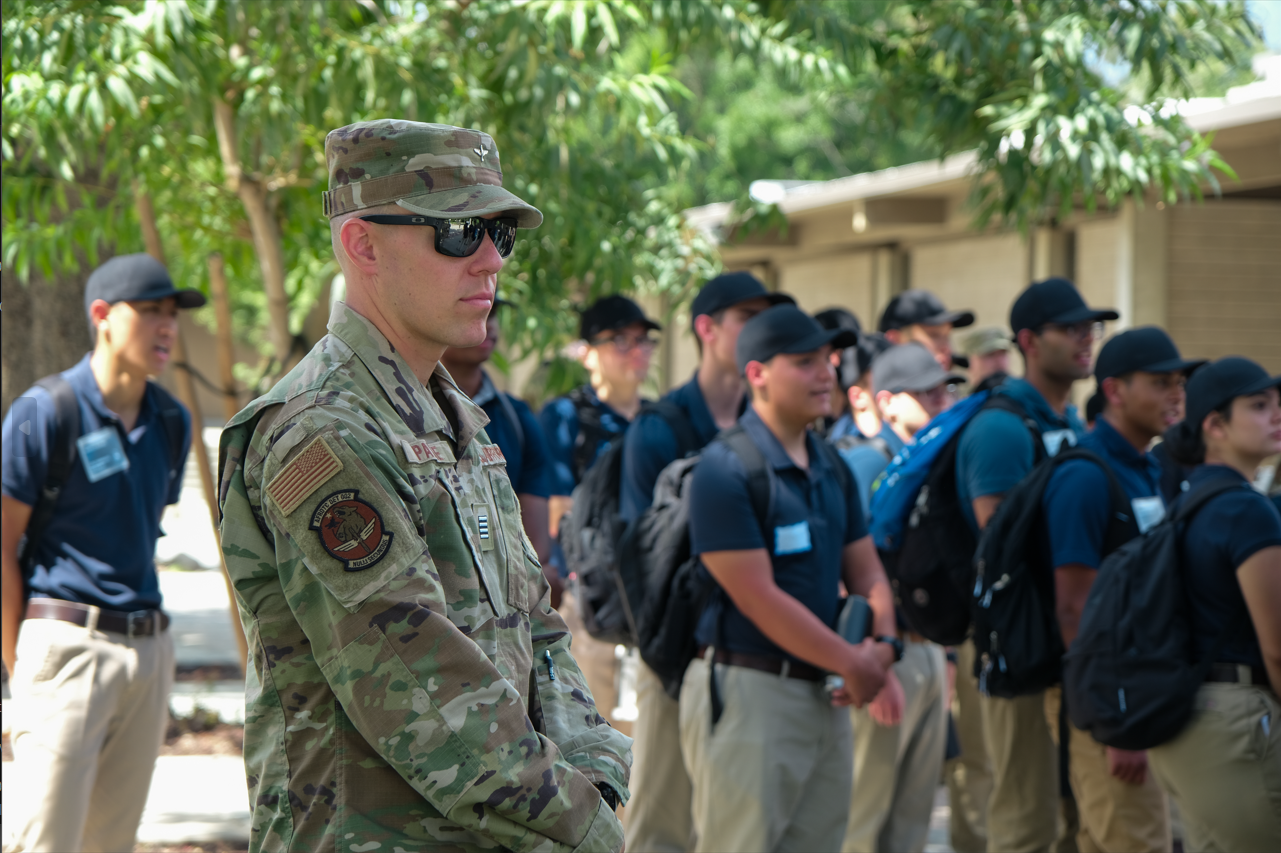 C/Payne surveys the troop